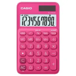 Kalkulator CASIO kieszonkowy SL-310UC-RD-BOX 10-cyfrowy 70x118mm czerwony box