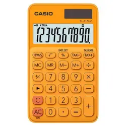 Kalkulator CASIO kieszonkowy SL-310UC-RG-BOX 10-cyfrowy 70x118 pomarańczowy box