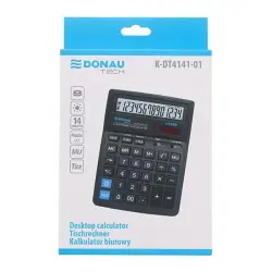 Kalkulator DONAU TECH biurowy K-DT4141-01 14-cyfr. czarny