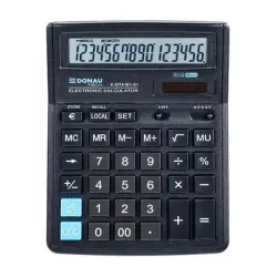 Kalkulator DONAU TECH biurowy K-DT4161-01 16-cyfr. czarny