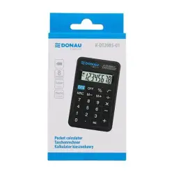 Kalkulator DONAU TECH kieszonkowy K-DT2085-01 8-cyfr. czarny