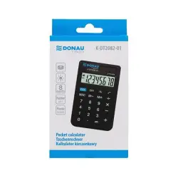 Kalkulator DONAU TECH kieszonkowy K-DT2082-01 8-cyfr. czarny