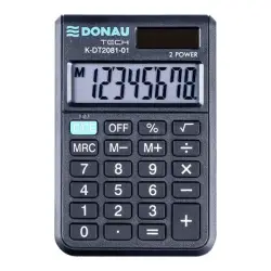 Kalkulator DONAU TECH kieszonkowy K-DT2081-01 8-cyfr. czarny