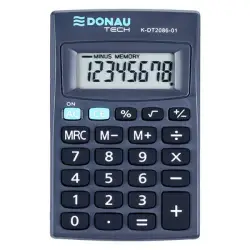 Kalkulator DONAU TECH kieszonkowy K-DT2086-01 8-cyfr. czarny