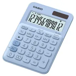 Kalkulator CASIO biurowy MS-20UC-LB-B 12-cyfr 105x149,5mm jasnoniebieski