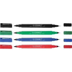 Marker Q-CONNECT do płyt CD/DVD Dual 0,4mm i 1 mm - czarny-722063