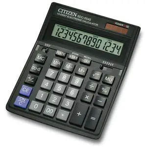 Kalkulator CITIZEN SDC-554S 14-cyfrowy199x153mm czarny-624360