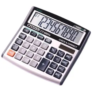 Kalkulator CITIZEN CT-500VII 10-cyfrowy 136x134mm szary-624378