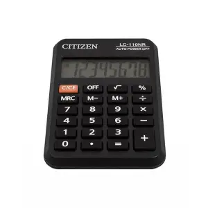 Kalkulator CITIZEN kieszonkowy LC110NR 8-cyfrowy 88x58mm czarny-722581
