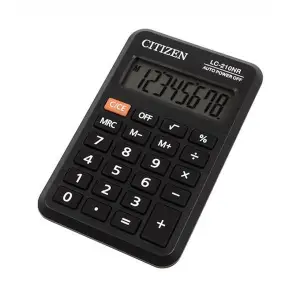 Kalkulator CITIZEN kieszonkowy LC210NR 8-cyfrowy 98x64mm czarny-722585