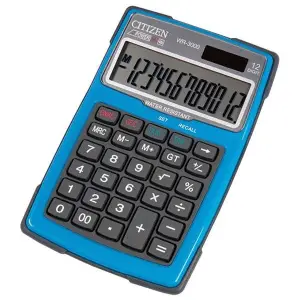 Kalkulator CITIZEN wodoodporny WR-3000 152x105mm niebieski-722603
