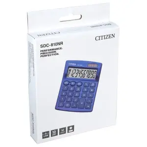 Kalkulator CITIZEN SDC-810NRNVE 10-cyfrowy 127x105mm granatowy-722625