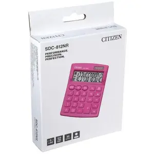 Kalkulator CITIZEN SDC-812NRPKE 12-cyfrowy 127x105mm różowy-722645