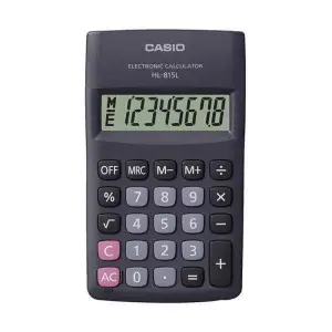 Kalkulator CASIO HL-815L-BK-S, 8-cyfrowy, 69,5x118mm, czarny-672219