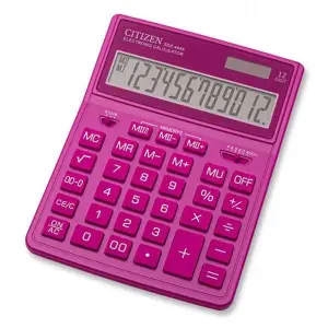 Kalkulator CITIZEN SDC-444XRPKE 12-cyfrowy - różowy