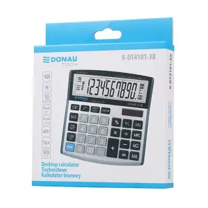 Kalkulator DONAU TECH biurowy K-DT4101-38 10-cyfr. srebrny  -722825