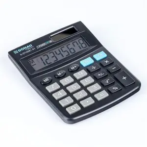 Kalkulator DONAU TECH biurowy K-DT4081-01 8-cyfr. czarny  -722854