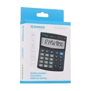 Kalkulator DONAU TECH biurowy K-DT4102-01 10-cyfr. czarny  -722865
