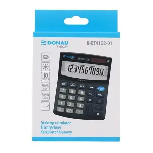 Kalkulator DONAU TECH biurowy K-DT4102-01 10-cyfr. czarny  -722866