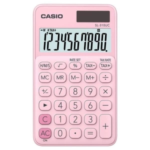 Kalkulator CASIO kieszonkowy SL-310UC-PK-B 10-cyfr 70x118mm różowy