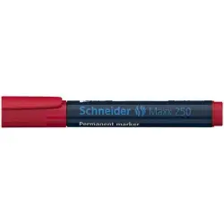Marker SCHNEIDER permane. Maxx 250  ścięty 2-7mm czerwony-452486