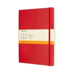 Notes MOLESKINE Classic XL 19x25cm w linie miękka oprawa 192 str czerwony