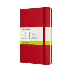 Notes MOLESKINE Classic M 11,5x18 cm gładki twarda oprawa scarlet red 208 str czerwony