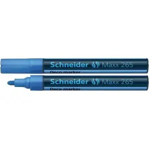 Marker kredowy SCHNEIDER  265  okrągły 2-3mm jasnoniebieski-619183