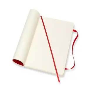 Notes MOLESKINE Classic L 13x21cm gładki miękka oprawa 192 str czerwony-723567