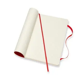 Notes MOLESKINE Classic L 13x21cm w kratkę miękka oprawa 192 str czerwony-723580