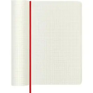 Notes MOLESKINE Classic L 13x21cm w kratkę miękka oprawa 192 str czerwony-723583