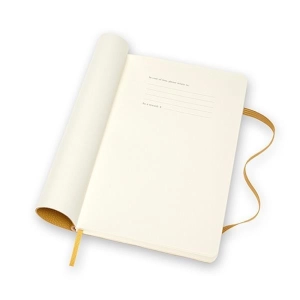 Notes MOLESKINE Classic miękka opr. skóra L 13x21 cm w linie żółty-723639