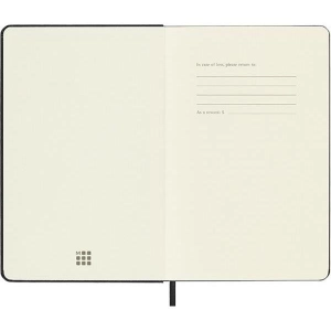Notes MOLESKINE Classic M 11,5x18 cm gładki twarda oprawa 208 str czarny-723658