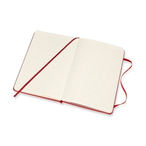 Notes MOLESKINE Classic M 11,5x18 cm w linie twarda oprawa scarlet red 208 str czerwony-723680