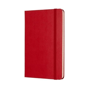 Notes MOLESKINE Classic M 11,5x18 cm w linie twarda oprawa scarlet red 208 str czerwony-723681