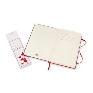 Notes MOLESKINE Classic M 11,5x18 cm w kratkę twarda oprawa scarlet red 208 str czerwony-723689