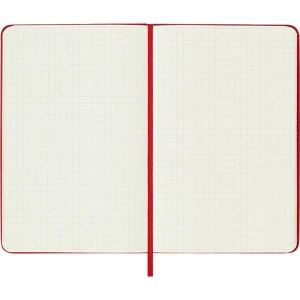 Notes MOLESKINE Classic M 11,5x18 cm w kratkę twarda oprawa scarlet red 208 str czerwony-723693