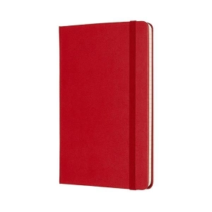 Notes MOLESKINE Classic M 11,5x18 cm w kratkę twarda oprawa scarlet red 208 str czerwony-723698