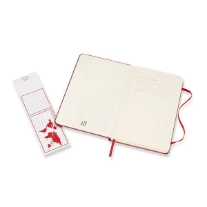Notes MOLESKINE Classic M 11,5x18 cm w kropki twarda oprawa scarlet red 208 str czerwony-723710