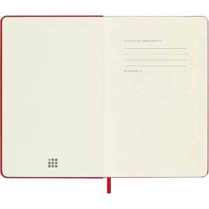 Notes MOLESKINE Classic M 11,5x18 cm w kropki twarda oprawa scarlet red 208 str czerwony-723713