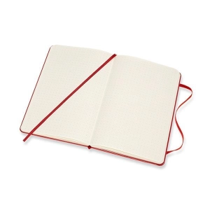 Notes MOLESKINE Classic M 11,5x18 cm w kropki twarda oprawa scarlet red 208 str czerwony-723720