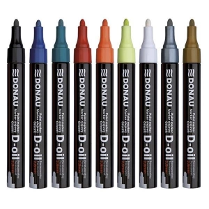 Marker DONAU D-Oil olejowy gruby 2,8mm - czerwony-725305