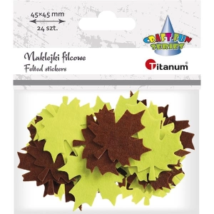 Naklejka TITANUM filc - liść klonu (DF009G) 307888-690106