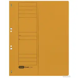 Skoroszyt ELBA kartonowy A4 1/2 oczkowy - żółty 100551878