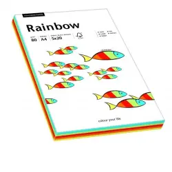 Papier xero A4 kolor RAINBOW - mix kolor intensyw